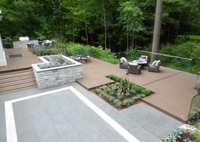 Terrace and deck