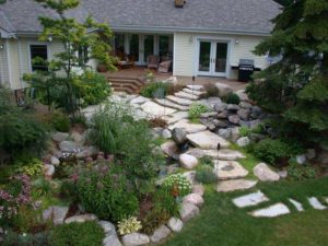 Backyard garden design